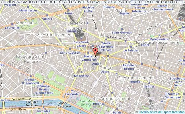 plan association Association Des Elus Des Collectivites Locales Du Departement De La Seine Pour Les Libertes Scolaires Paris 9e