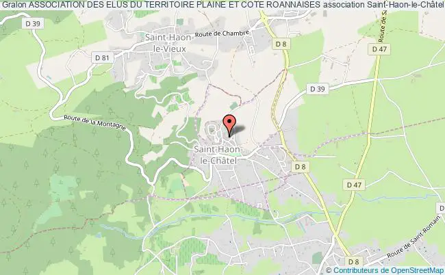 plan association Association Des Elus Du Territoire Plaine Et Cote Roannaises Saint-Haon-le-Châtel