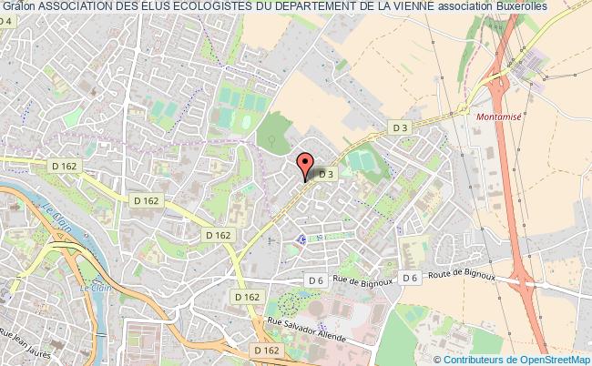 plan association Association Des Elus Ecologistes Du Departement De La Vienne Buxerolles