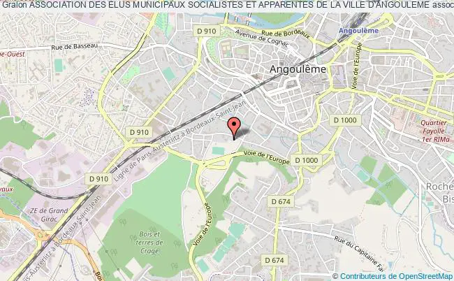 plan association Association Des Elus Municipaux Socialistes Et Apparentes De La Ville D'angouleme Angoulême