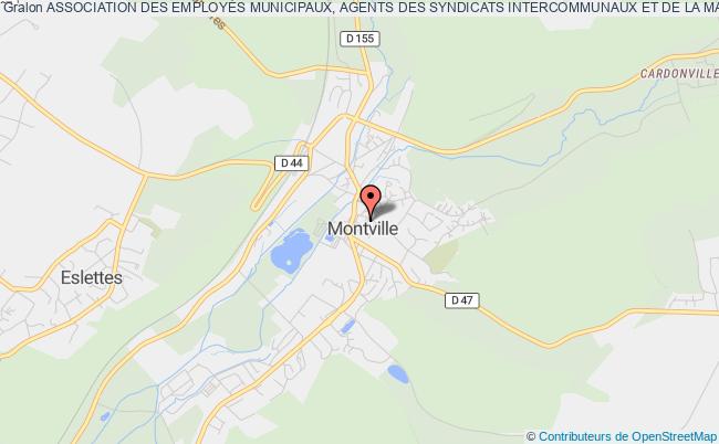 plan association Association Des EmployÉs Municipaux, Agents Des Syndicats Intercommunaux Et De La Maison De Retraite De Montville Montville