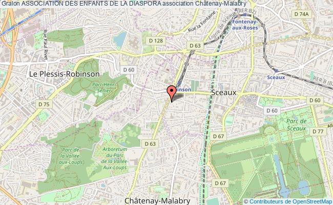 plan association Association Des Enfants De La Diaspora Châtenay-Malabry