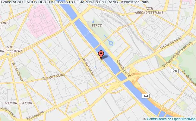 plan association Association Des Enseignants De Japonais En France PARIS