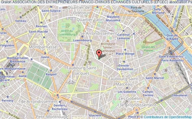 plan association Association Des Entrepreneurs Franco-chinois Echanges Culturels (efcec) Paris