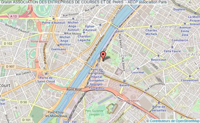 plan association Association Des Entreprises De Courses Et De Paris  - Aecp Paris