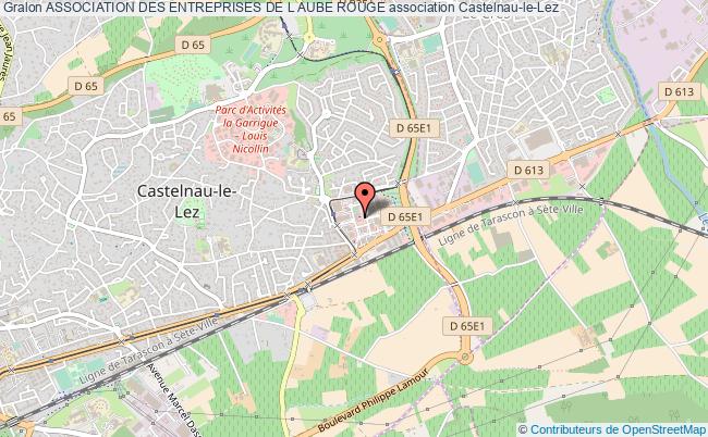 plan association Association Des Entreprises De L Aube Rouge Castelnau-le-Lez