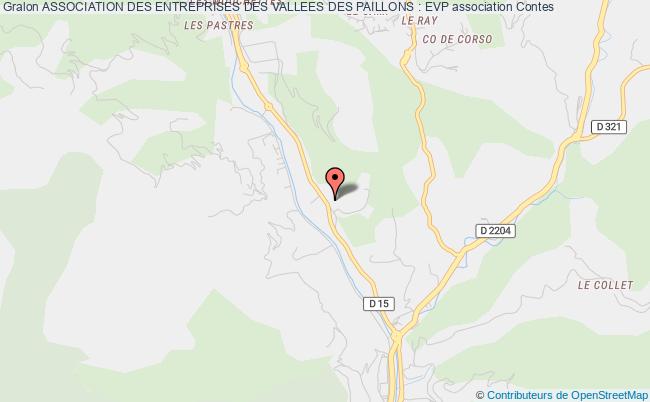 plan association Association Des Entreprises Des Vallees Des Paillons : Evp Contes