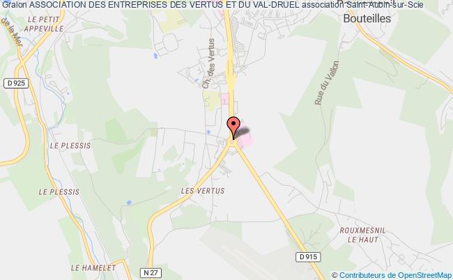 plan association Association Des Entreprises Des Vertus Et Du Val-druel Saint-Aubin-sur-Scie