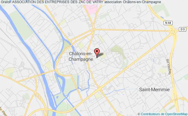 plan association Association Des Entreprises Des Zac De Vatry Châlons-en-Champagne