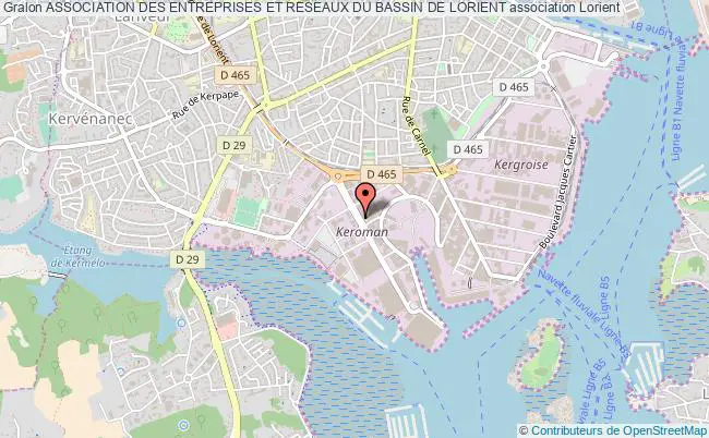plan association Association Des Entreprises Et Reseaux Du Bassin De Lorient Lorient