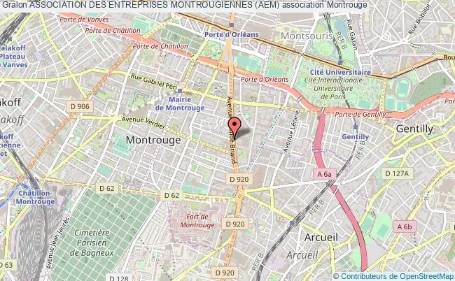 plan association Association Des Entreprises Montrougiennes (aem) Montrouge
