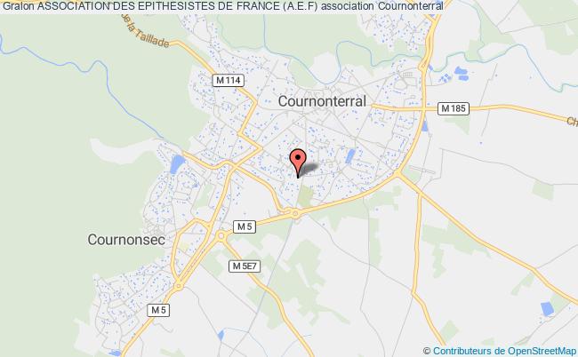 plan association Association Des Epithesistes De France (a.e.f) Cournonterral