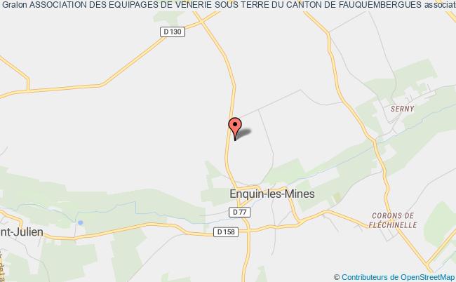 plan association Association Des Equipages De Venerie Sous Terre Du Canton De Fauquembergues Enquin-les-Mines