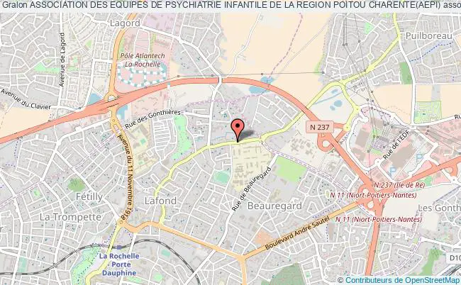 plan association Association Des Equipes De Psychiatrie Infantile De La Region Poitou Charente(aepi) La Rochelle