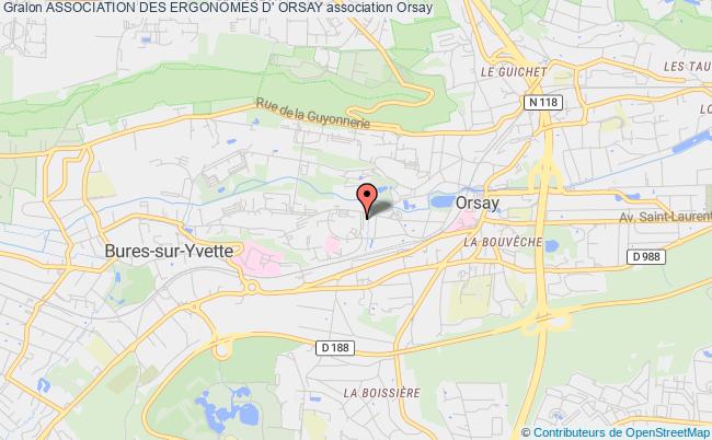 plan association Association Des Ergonomes D' Orsay Orsay