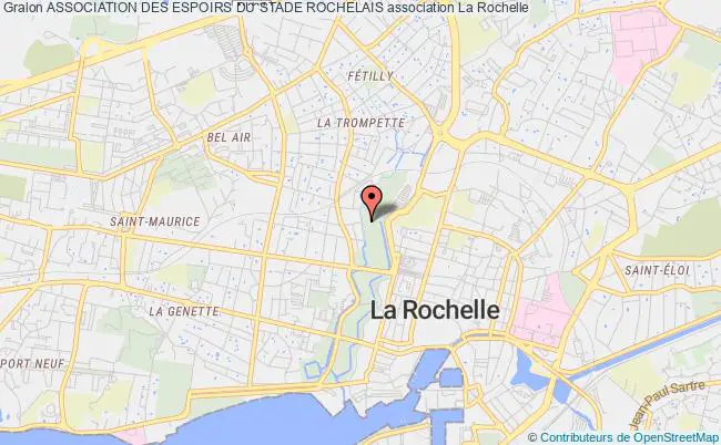 plan association Association Des Espoirs Du Stade Rochelais La    Rochelle