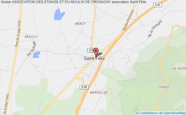 plan association Association Des Etangs Et Du Moulin De Crosagny Saint-Félix