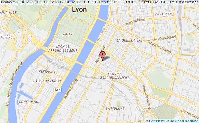 plan association Association Des Etats Generaux Des Etudiants De L'europe De Lyon (aegee Lyon) Lyon