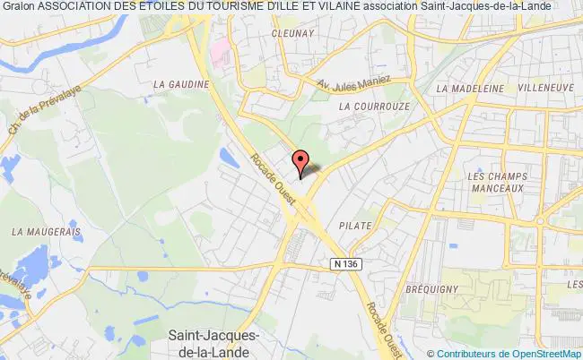 plan association Association Des Etoiles Du Tourisme D'ille Et Vilaine Saint-Jacques-de-la-Lande