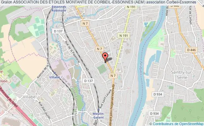 plan association Association Des Étoiles Montante De Corbeil-essonnes (aem) Corbeil-Essonnes