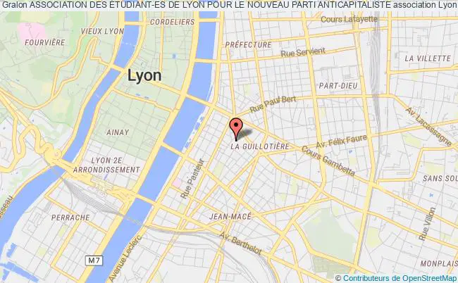 plan association Association Des Étudiant-es De Lyon Pour Le Nouveau Parti Anticapitaliste Lyon