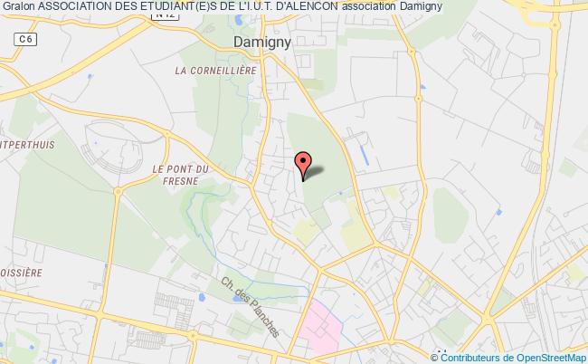 plan association Association Des Etudiant(e)s De L'i.u.t. D'alencon Damigny