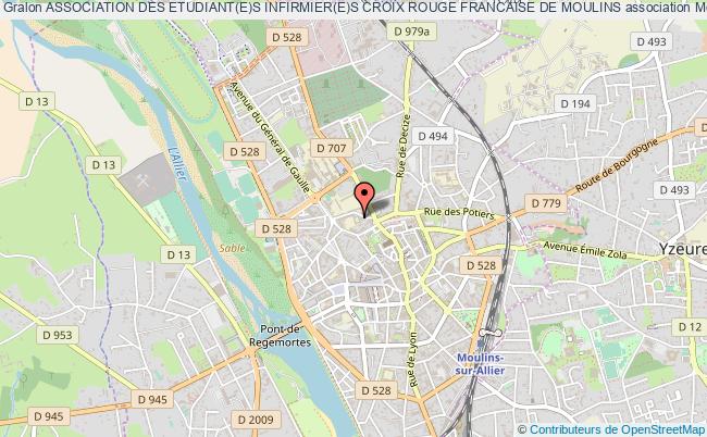 plan association Association Des Etudiant(e)s Infirmier(e)s Croix Rouge Francaise De Moulins Moulins
