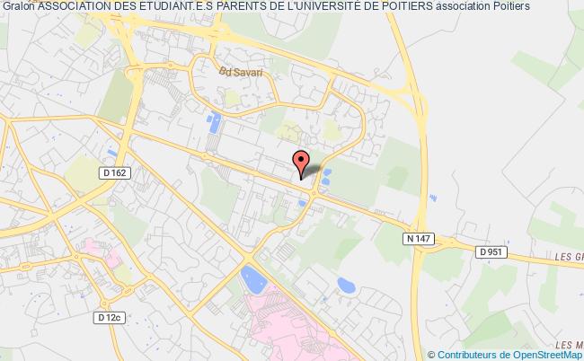plan association Association Des Etudiant.e.s Parents De L'universitÉ De Poitiers Poitiers   cedex 9