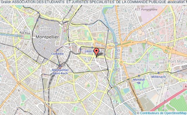 plan association Association Des Etudiants  Et Juristes Specialistes  De La Commande Publique Montpellier
