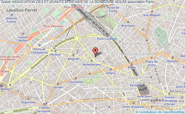 plan association Association Des Etudiants Africains De La Sorbonne Adeas Paris
