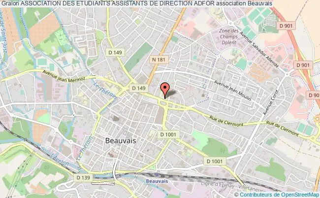 plan association Association Des Etudiants Assistants De Direction Adfor Beauvais