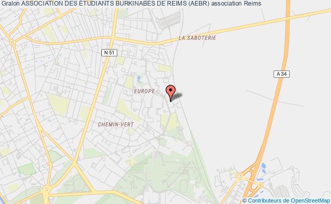 plan association Association Des Étudiants BurkinabÉs De Reims (aebr) Reims