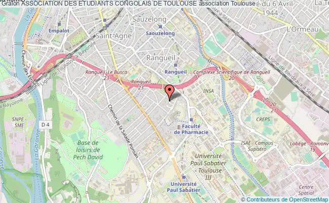 plan association Association Des Etudiants Congolais De Toulouse Toulouse