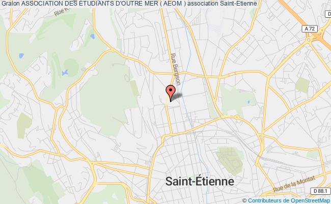 plan association Association Des Étudiants D'outre Mer ( Aeom ) Saint-Étienne