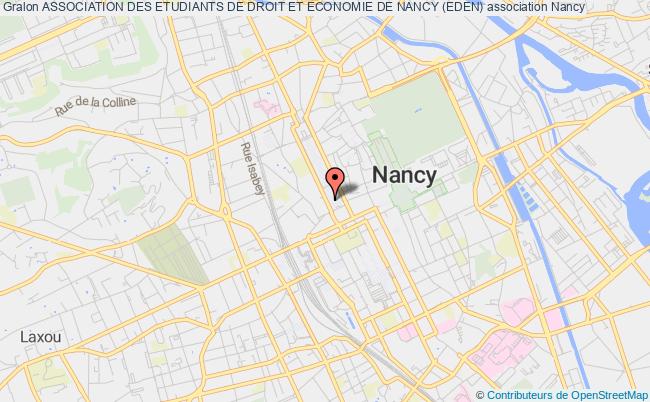 plan association Association Des Etudiants De Droit Et Economie De Nancy (eden) Nancy