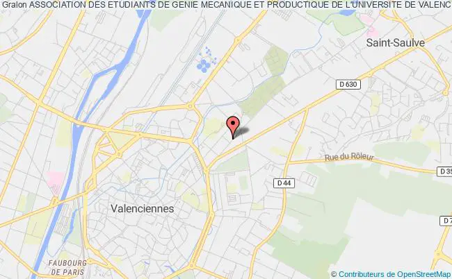 plan association Association Des Etudiants De Genie Mecanique Et Productique De L'universite De Valenciennes Valenciennes