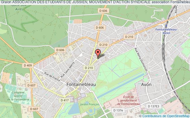 plan association Association Des Etudiants De Jussien, Mouvement D'action Syndicale Fontainebleau