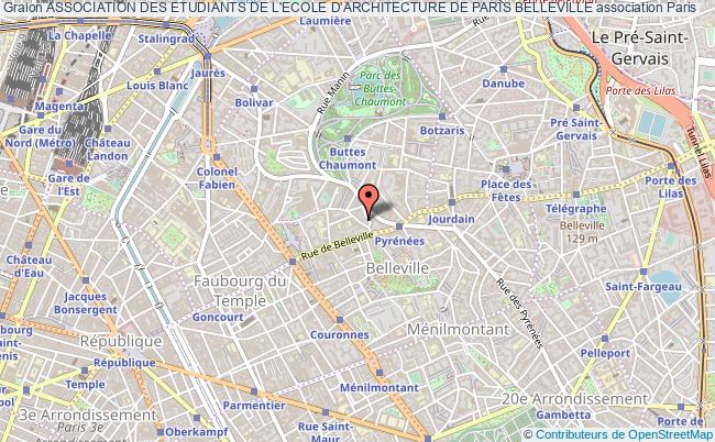ASSOCIATION DES ETUDIANTS DE L'ECOLE D'ARCHITECTURE DE PARIS BELLEVILLE