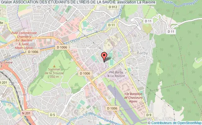 plan association Association Des Etudiants De L'ireis De La Savoie Ravoire
