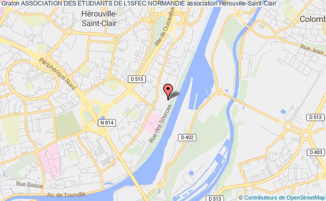 plan association Association Des Etudiants De L'isfec Normandie Hérouville-Saint-Clair