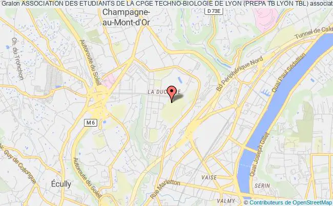 plan association Association Des Etudiants De La Cpge Techno-biologie De Lyon (prepa Tb Lyon Tbl) Lyon