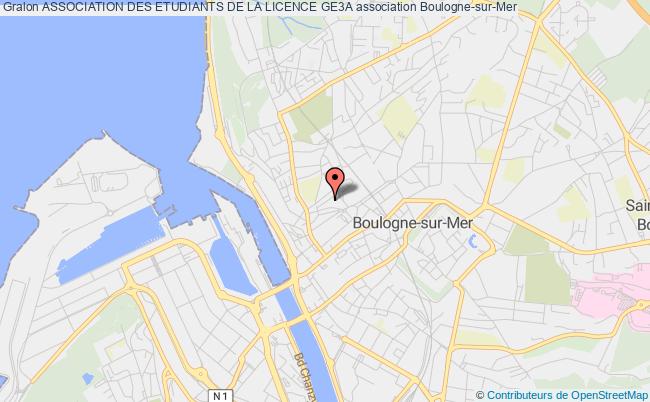plan association Association Des Etudiants De La Licence Ge3a Boulogne-sur-Mer