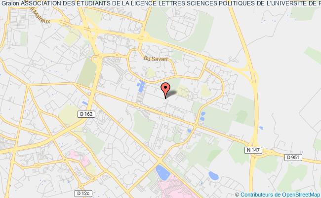 plan association Association Des Etudiants De La Licence Lettres Sciences Politiques De L'universite De Poitiers Poitiers