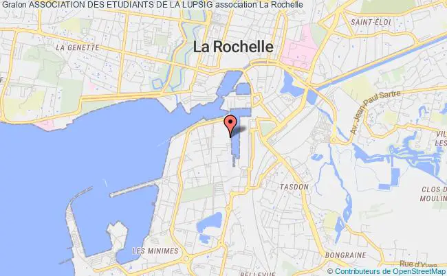 plan association Association Des Etudiants De La Lupsig La Rochelle