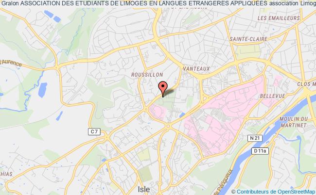 plan association Association Des Etudiants De Limoges En Langues Etrangeres Appliquees Limoges