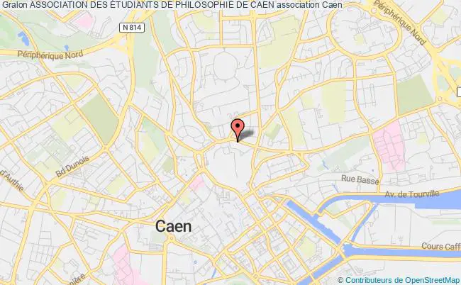 plan association Association Des Étudiants De Philosophie De Caen Caen