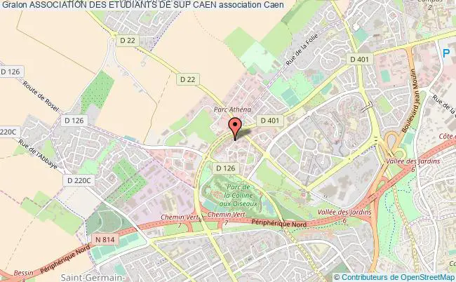 plan association Association Des Etudiants De Sup Caen Caen