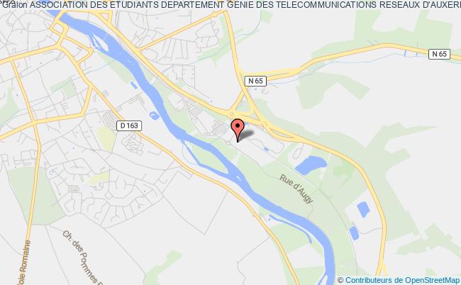 plan association Association Des Etudiants Departement Genie Des Telecommunications Reseaux D'auxerre Auxerre