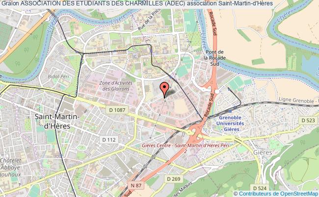 plan association Association Des Etudiants Des Charmilles (adec) Saint-Martin-d'Hères