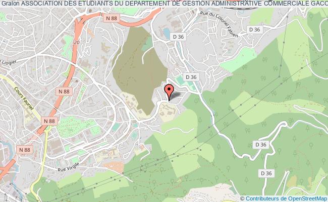 plan association Association Des Etudiants Du Departement De Gestion Administrative Commerciale Gaco Saint-Étienne